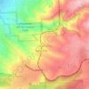 Mapa topográfico Eden Hills, altitud, relieve