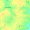 Mapa topográfico Tannington, altitud, relieve