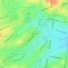 Mapa topográfico Wakeley, altitud, relieve