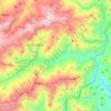 Mapa topográfico Parroquia Yacambú, altitud, relieve