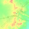 Mapa topográfico Coolgardie, altitud, relieve