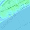 Mapa topográfico Atlantic Beach, altitud, relieve
