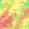 Mapa topográfico Les Baux-de-Breteuil, altitud, relieve