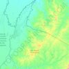Mapa topográfico São Miguel do Araguaia, altitud, relieve