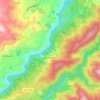 Mapa topográfico Rebordelo, altitud, relieve
