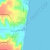 Mapa topográfico Praia Bela, altitud, relieve