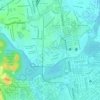 Mapa topográfico Caçote, altitud, relieve
