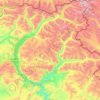 Mapa topográfico 禾木哈纳斯蒙古民族乡, altitud, relieve