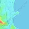 Mapa topográfico Barrack Point, altitud, relieve