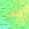 Mapa topográfico Bujara, altitud, relieve