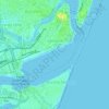 Mapa topográfico São José, altitud, relieve