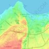 Mapa topográfico El Jadida ⵍⵊⴰⴷⵉⴷⴰ الجديدة, altitud, relieve
