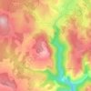 Mapa topográfico Recoules-de-Fumas, altitud, relieve