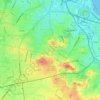 Mapa topográfico Diez de Octubre, altitud, relieve
