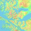 Mapa topográfico Río Verde, altitud, relieve
