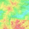 Mapa topográfico Saint-Agnant-de-Versillat, altitud, relieve