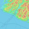 Mapa topográfico Pacific Rim National Park Reserve - West Coast Trail Unit, altitud, relieve