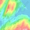 Mapa topográfico Tarbert, altitud, relieve