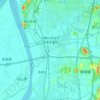 Mapa topográfico 马鞍山市经济技术开发区, altitud, relieve