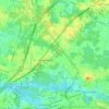 Mapa topográfico Westampton, New Jersey, altitud, relieve