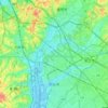 Mapa topográfico Kariya, altitud, relieve