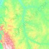 Mapa topográfico Rio Sono, altitud, relieve