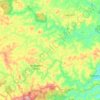 Mapa topográfico Monsenhor Horta, altitud, relieve