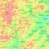 Mapa topográfico 凌源市, altitud, relieve