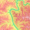 Mapa topográfico Reserva Natural de la Defensa de Puerto Península, altitud, relieve