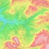 Mapa topográfico Selva di Val Gardena, altitud, relieve