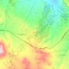 Mapa topográfico Uçhisar Beldesi, altitud, relieve