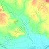 Mapa topográfico Hamstall Ridware, altitud, relieve