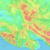 Mapa topográfico Приморский район, altitud, relieve