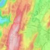 Mapa topográfico Nurieux-Volognat, altitud, relieve