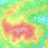 Mapa topográfico Baraçal, altitud, relieve
