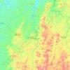 Mapa topográfico Abre Campo, altitud, relieve