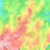 Mapa topográfico Trézioux, altitud, relieve