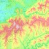 Mapa topográfico Góis, altitud, relieve