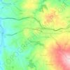 Mapa topográfico Mirabella Eclano, altitud, relieve