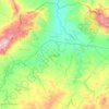 Mapa topográfico Aroussa, altitud, relieve