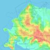 Mapa topográfico City of Darwin, altitud, relieve