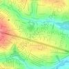 Mapa topográfico Mansões Paraíso, altitud, relieve