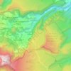 Mapa topográfico Salazie, altitud, relieve