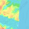Mapa topográfico Barra de Gramame, altitud, relieve