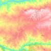 Mapa topográfico Talaván, altitud, relieve