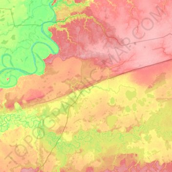 Mapa topográfico Соровое сельское поселение, altitud, relieve