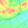 Mapa topográfico Cite Es-Saada, altitud, relieve
