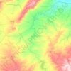 Mapa topográfico Gaafour, altitud, relieve