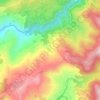 Mapa topográfico Olo, altitud, relieve