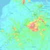 Mapa topográfico Bengkayang, altitud, relieve